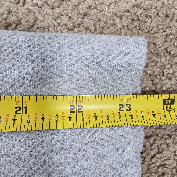 Zara Basic sGray Coat Herringbone Jacket Zip Up Pockets Sz S - Picture 9 of 10